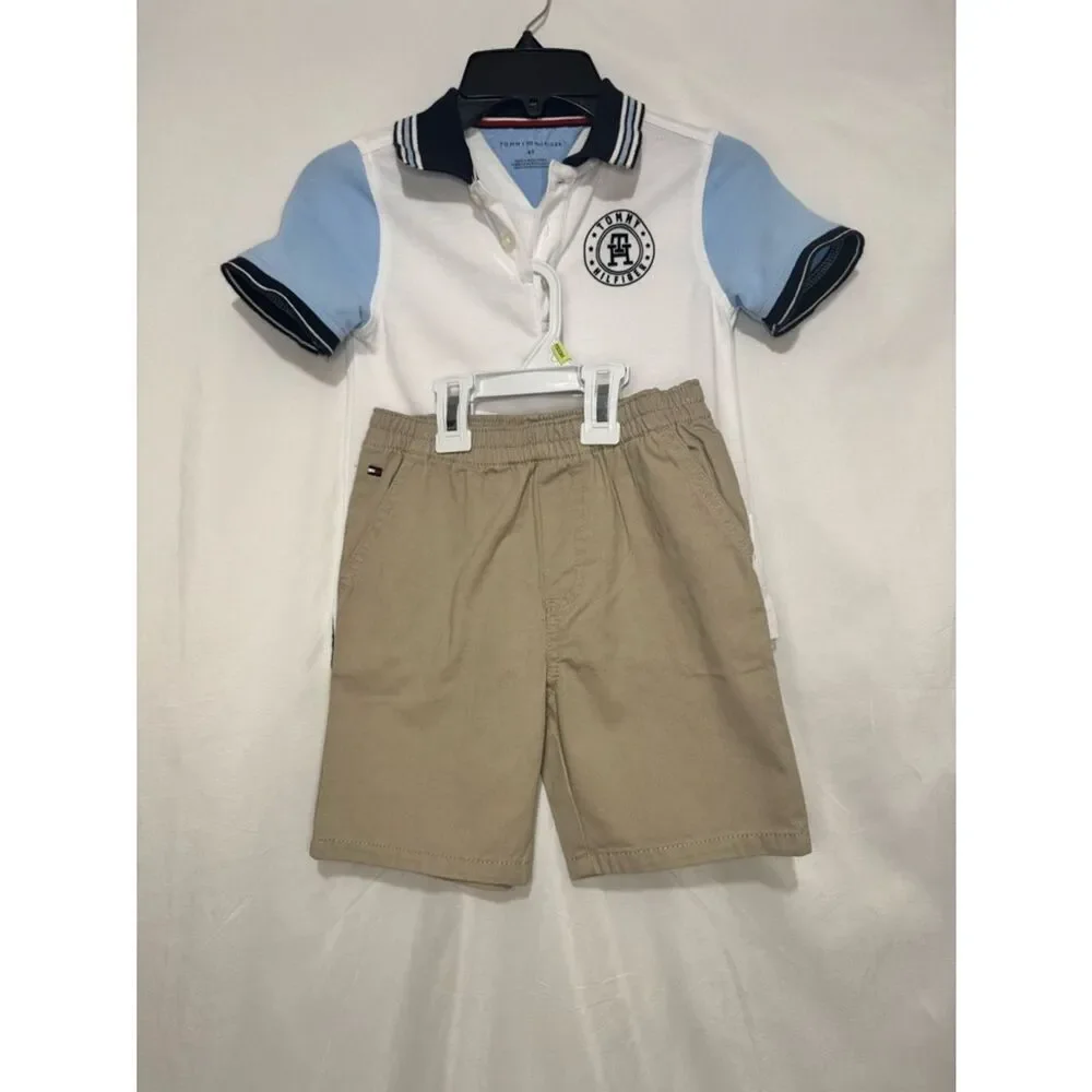 Boy’s Tommy Hilfiger Polo Shirt and Shorts 2-Piece set Size 4T